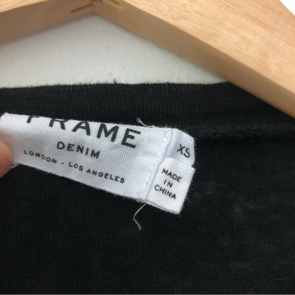 Frame Ruffle Cuff Linen Top - Picture 4 of 6